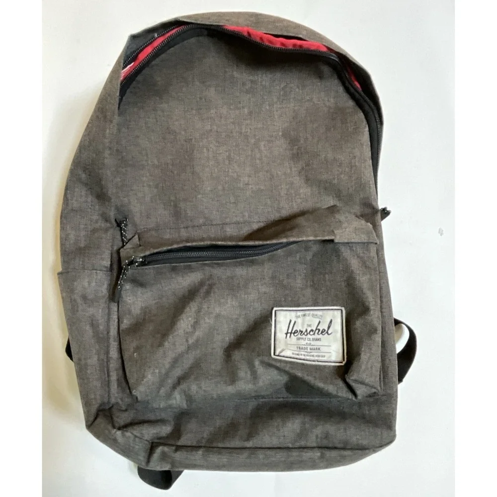 Herschel Supply Co. Gray Backpack Laptop Pocket Minor‎ Flaws 17x11x5.5